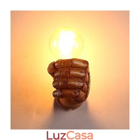 Luminária de parede criativa europeia retrô punho luzes Luminária de parede criativa europeia retrô punho luzes