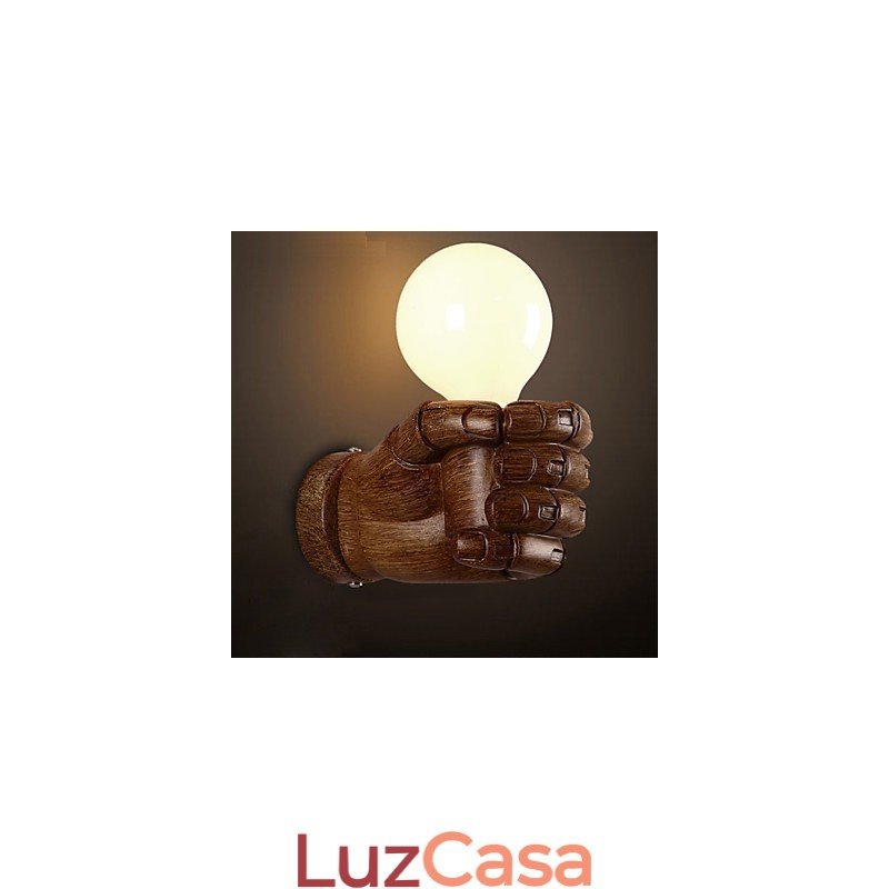 Luminária de parede criativa europeia retrô punho luzes