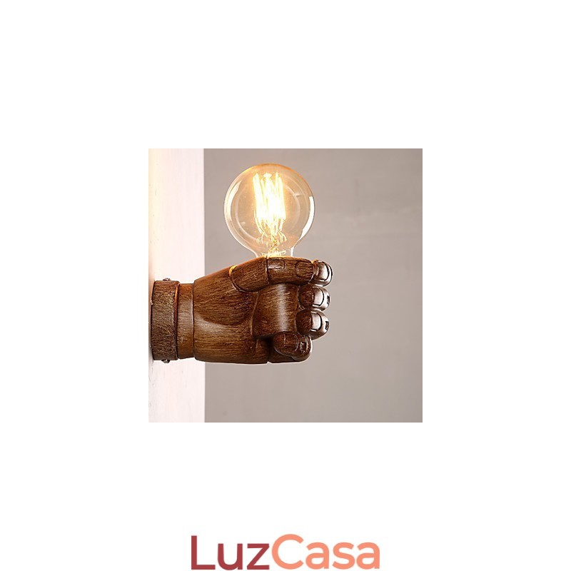 Luminária de parede criativa europeia retrô punho luzes