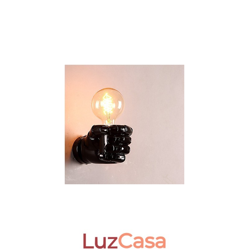 Luminária de parede criativa europeia retrô punho luzes