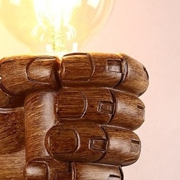 Luminária de parede criativa europeia retrô punho luzes