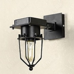 Luminária de parede industrial retrô loft com cabeça única