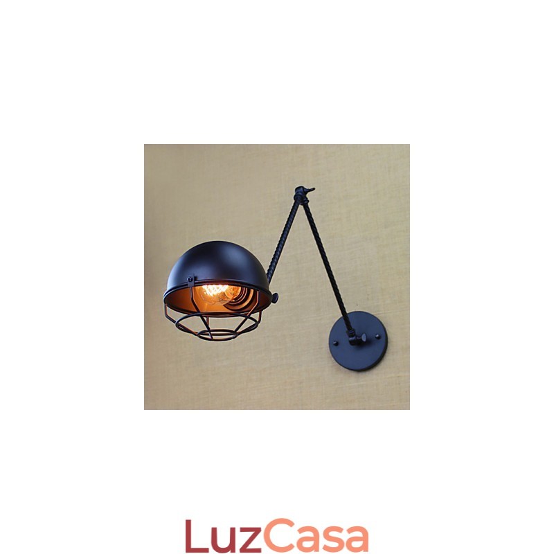 O braço longo do americano estrangeiro industrial duplo retro criativo decorativo parede arandela