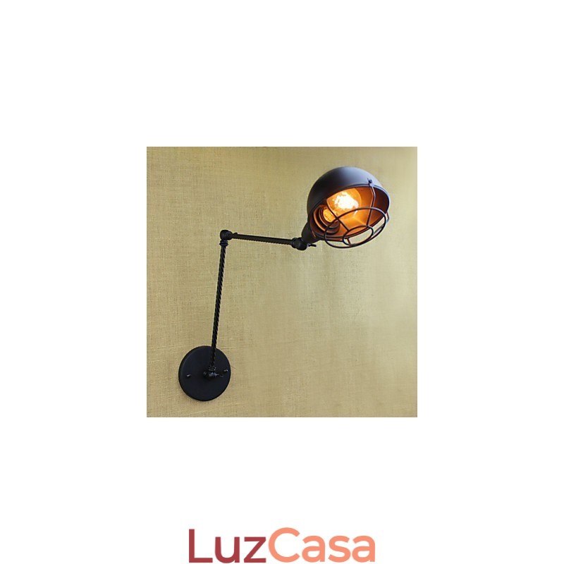 O braço longo do americano estrangeiro industrial duplo retro criativo decorativo parede arandela