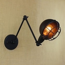 O braço longo do americano estrangeiro industrial duplo retro criativo decorativo parede arandela