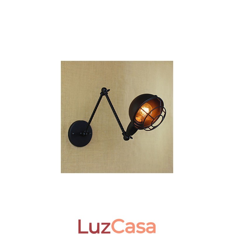O braço longo do americano estrangeiro industrial duplo retro criativo decorativo parede arandela
