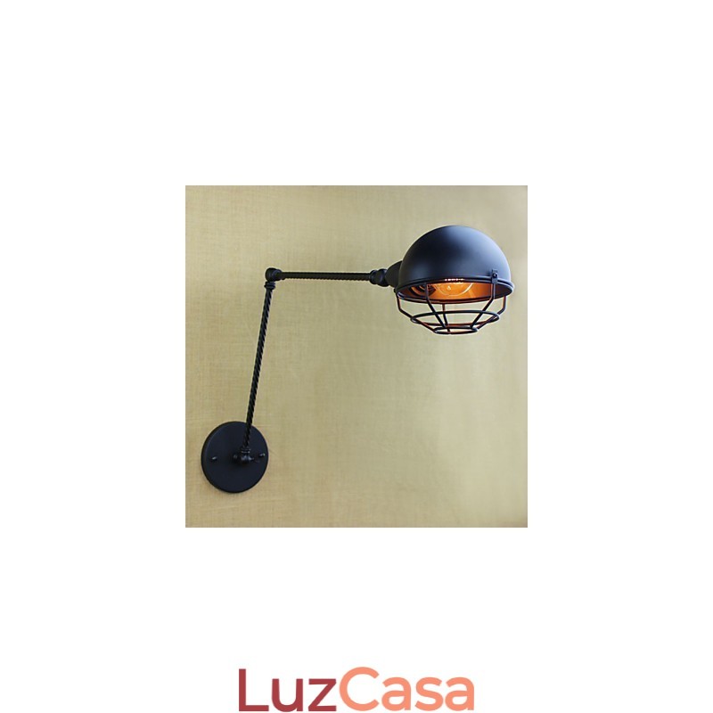 O braço longo do americano estrangeiro industrial duplo retro criativo decorativo parede arandela