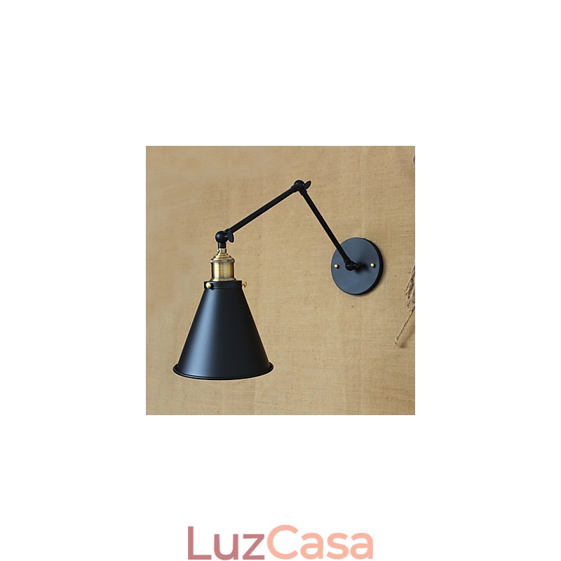 American Country Pastoral Style Minimalista Cama de casal Luminária de parede de braço longo Corredor Canal Entrada do armazém