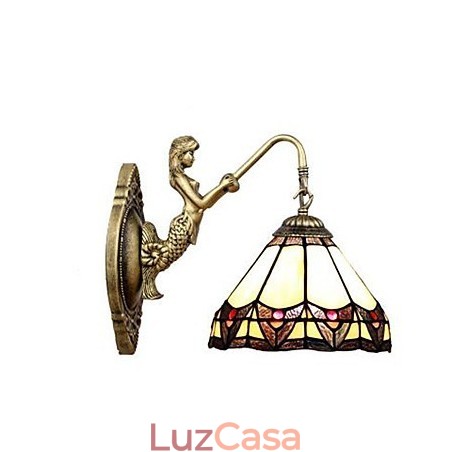 Luminária de parede de ferro forjado criativa rural contratada europeia