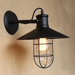 Decoração de bar de corredor em estilo country americano da cabeceira de uma cama, luminária de parede