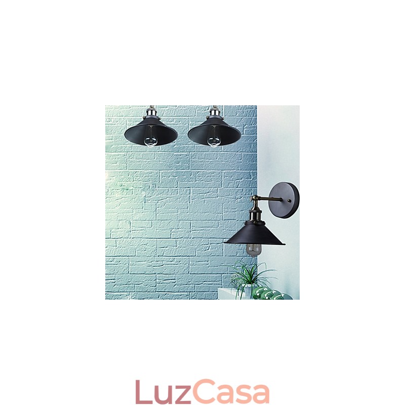 Industrial Vintage Edison Simplicity 1 Luz Montagem Na Parede Sala De Jantar Sala De Estudo Escritório Corredor Metal Wall Sconce