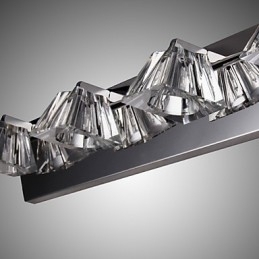 Luminária de parede moderna com cúpula de vidro 4 luzes espelho frontal