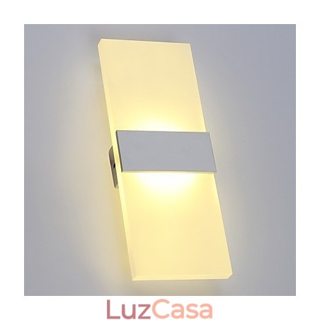 Luminária de parede de acrílico de estilo moderno e simples para sala de estar, corredor, café, quarto, quarto infantil, luminária de cabeceira Luminária de parede de acrílico de estilo moderno e simples para sala de estar, corredor, café, quarto, quarto infantil, luminária de cabeceira