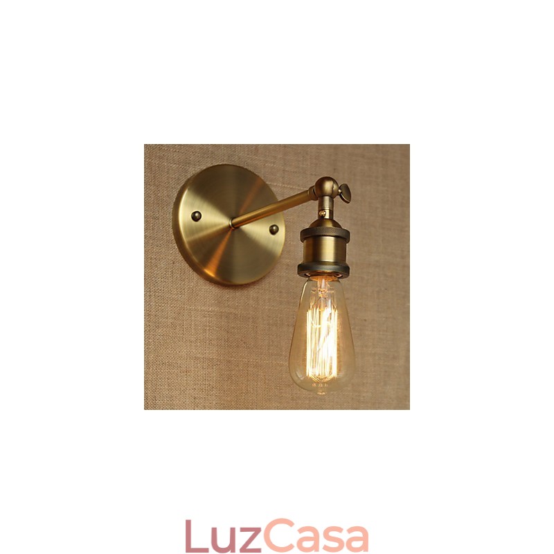 American Bar Café Restaurante Cabeceira Minimalista Corredor Bronze Ferro Forjado Arandela