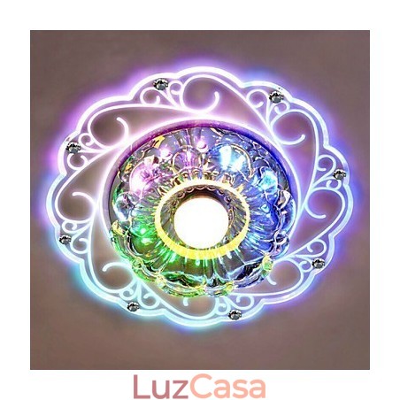 Luminária de teto de cristal Spotlight SMD 3W Lâmpada criativa Tubo de luz colorida Luz de cúpula colorida Luminária de teto de cristal Spotlight SMD 3W Lâmpada criativa Tubo de luz colorida Luz de cúpula colorida