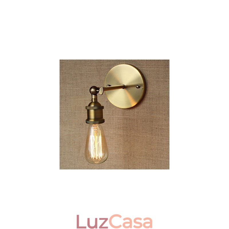 American Bar Café Restaurante Cabeceira Minimalista Corredor Bronze Ferro Forjado Arandela