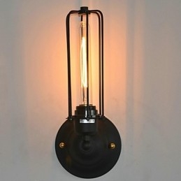 Luminária de parede de ferro vintage americana