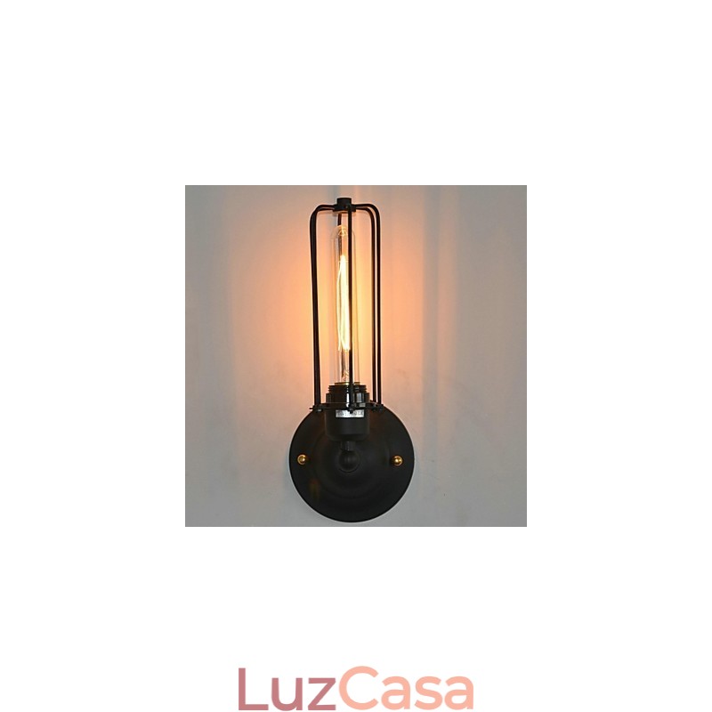 Luminária de parede de ferro vintage americana