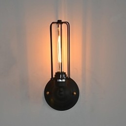 Luminária de parede de ferro vintage americana
