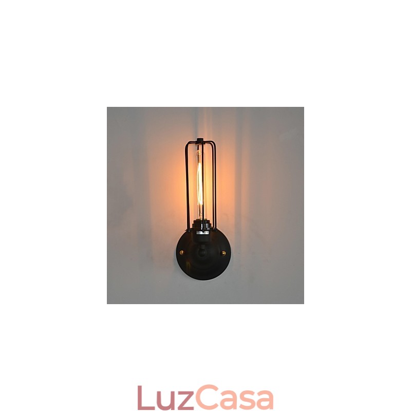 Luminária de parede de ferro vintage americana