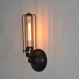 Luminária de parede de ferro vintage americana