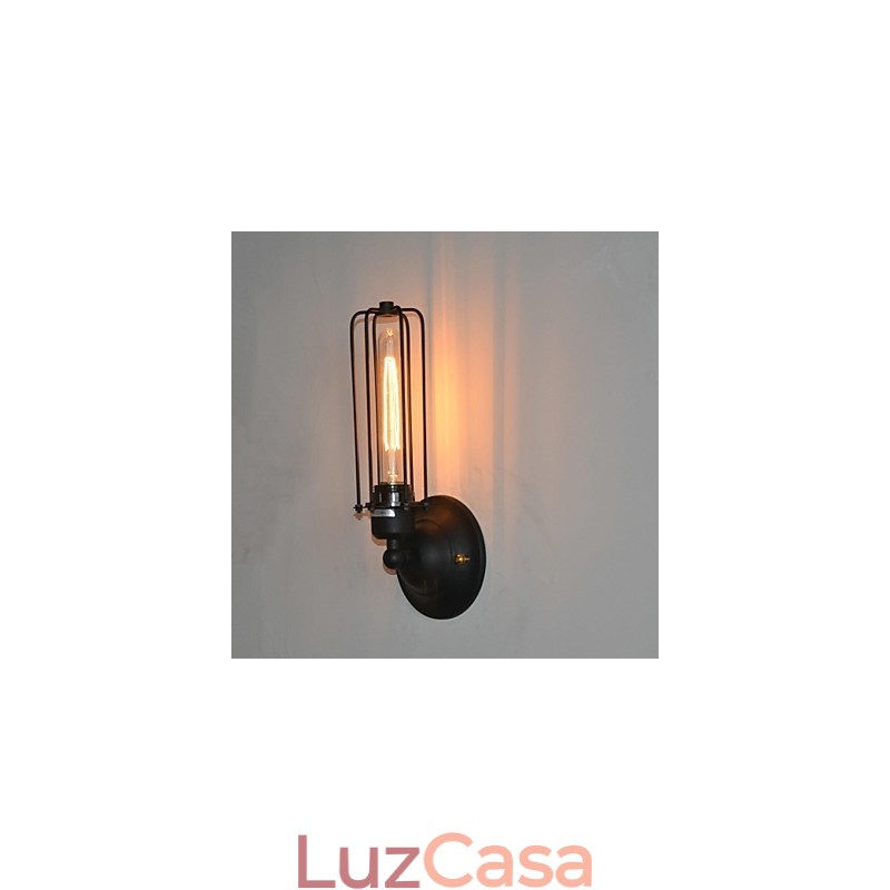 Luminária de parede de ferro vintage americana