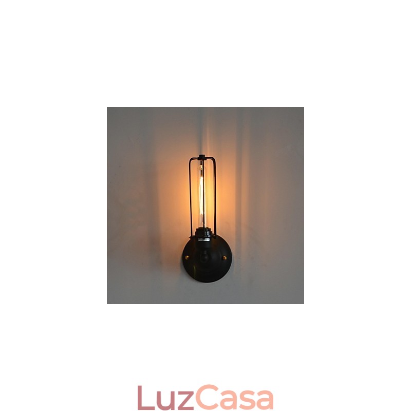 Luminária de parede de ferro vintage americana