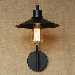 Aplique de parede decorativo retrô em ferro forjado