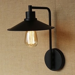Aplique de parede decorativo retrô em ferro forjado