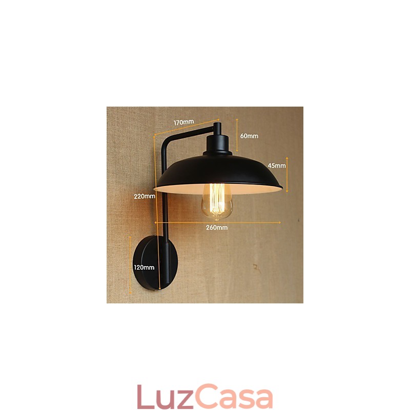 Decoração de casa clássica simples arandela de ferro