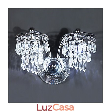 Apliques de parede de cristal Metal moderno e contemporâneo Apliques de parede de cristal Metal moderno e contemporâneo