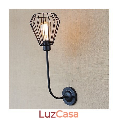 American Country Creative Iron Elbow Antique Lâmpada de cabeceira de cabeça única