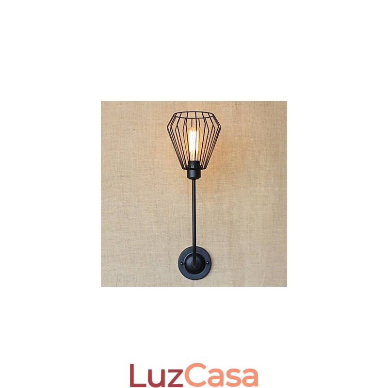 American Country Creative Iron Elbow Antique Lâmpada de cabeceira de cabeça única