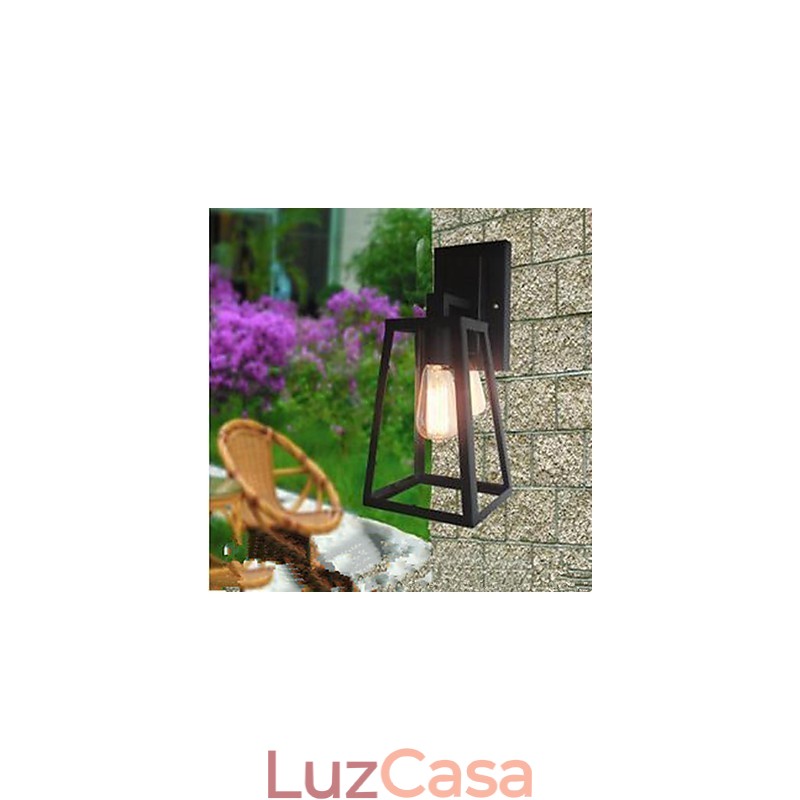Decoração de bar de corredor em estilo country americano da cabeceira de uma cama, luminária de parede