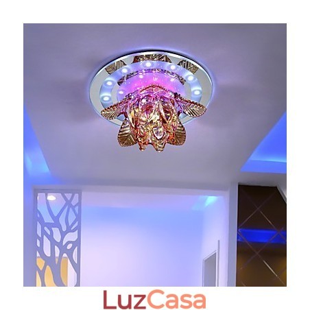 Lâmpada de teto de cristal circular, tubo de luz para absorver luz de lâmpada de cúpula Lâmpada de teto de cristal circular, tubo de luz para absorver luz de lâmpada de cúpula