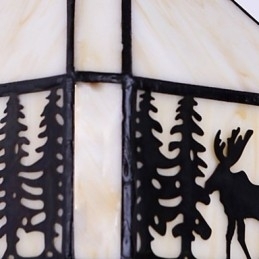 Natal Veado Europeu Contratado Rural Criativo Ferro Forjado Luminária de Parede Luzes de Vidro