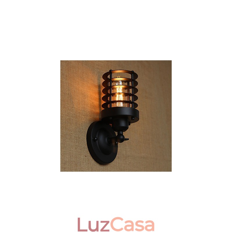 Retro Simples Elegante Preto Cabeceira Corredor Escadas Varanda Decorativo Parede Sconce