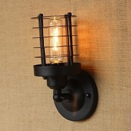 Retro Simples Elegante Preto Cabeceira Corredor Escadas Varanda Decorativo Parede Sconce
