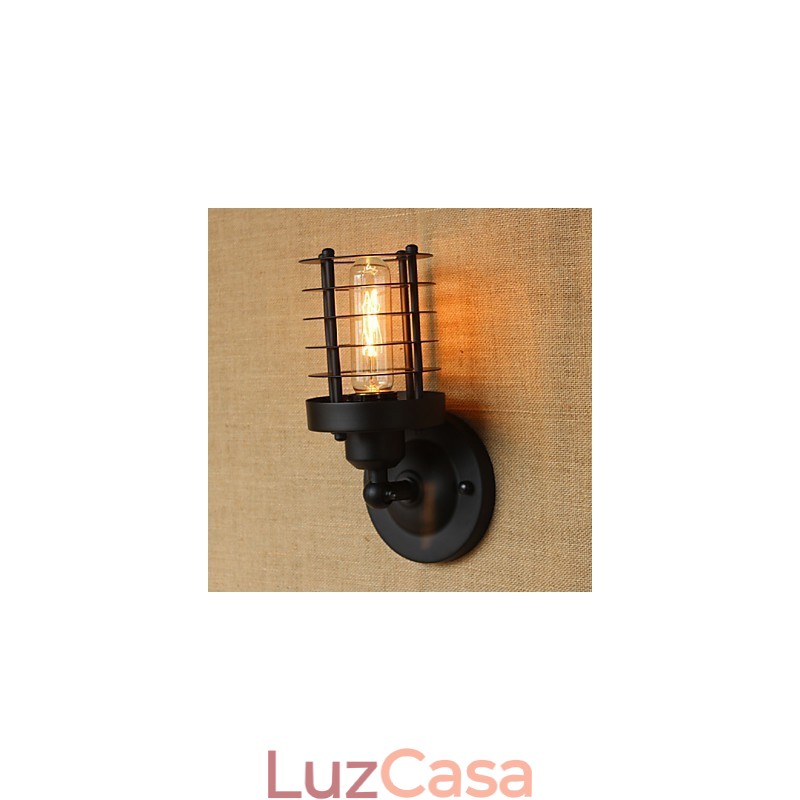 Retro Simples Elegante Preto Cabeceira Corredor Escadas Varanda Decorativo Parede Sconce