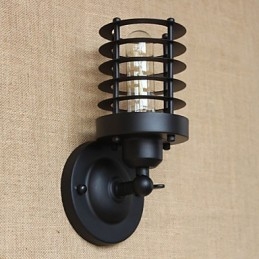 Retro Simples Elegante Preto Cabeceira Corredor Escadas Varanda Decorativo Parede Sconce