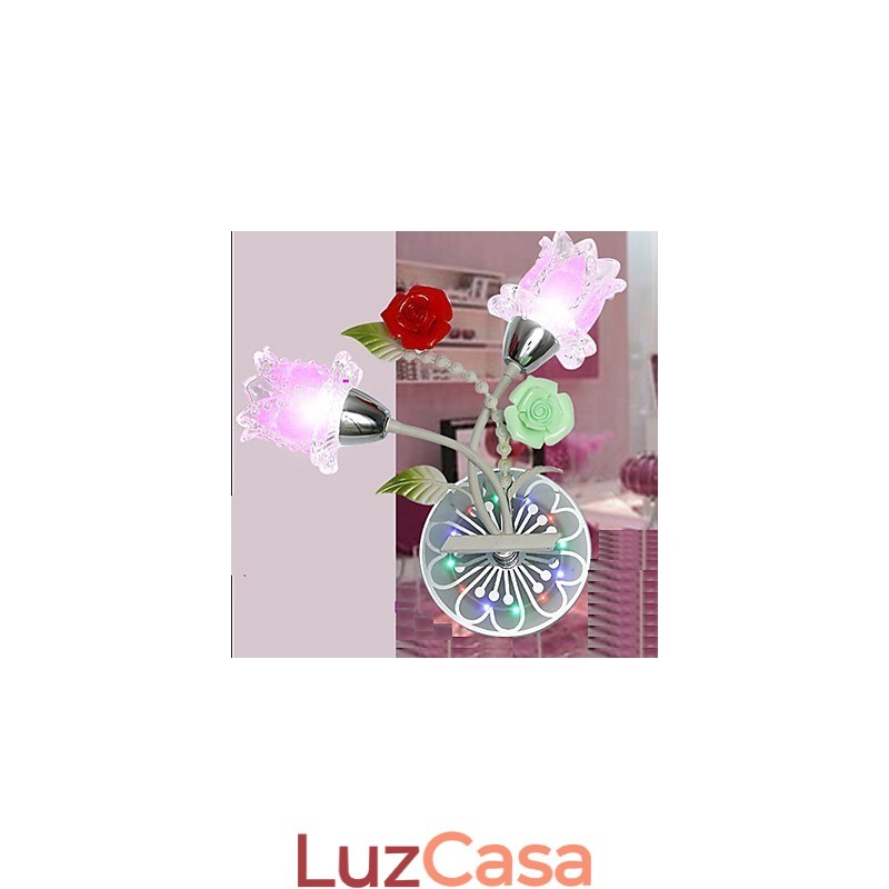 Luminária de parede de cristal criativa contemporânea e contratada