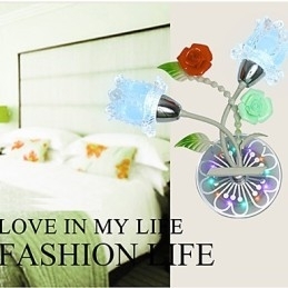 Luminária de parede de cristal criativa contemporânea e contratada