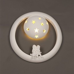 Luzes de parede de varanda de quarto infantil de gesso pastoral doce