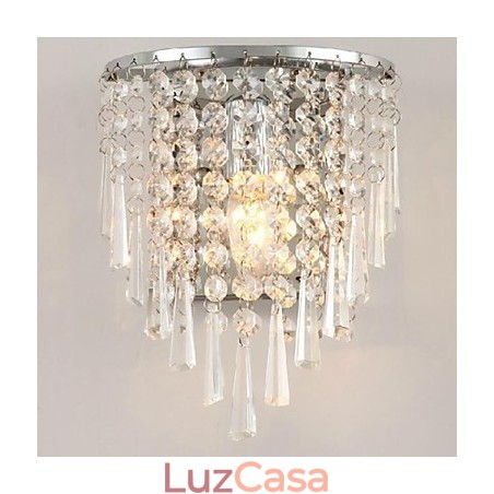 Luminárias de parede de cristal de moda moderna Iluminação de cama Luminária de parede de cristal Luminárias de parede de cristal de moda moderna Iluminação de cama Luminária de parede de cristal