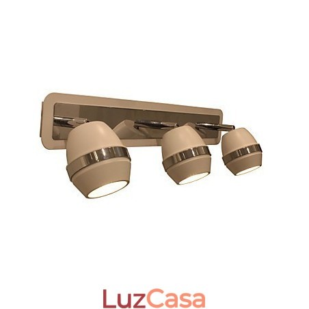 Moderno Esférico Cromado Luzes de Parede Luzes de Banheiro Com 3 Luzes