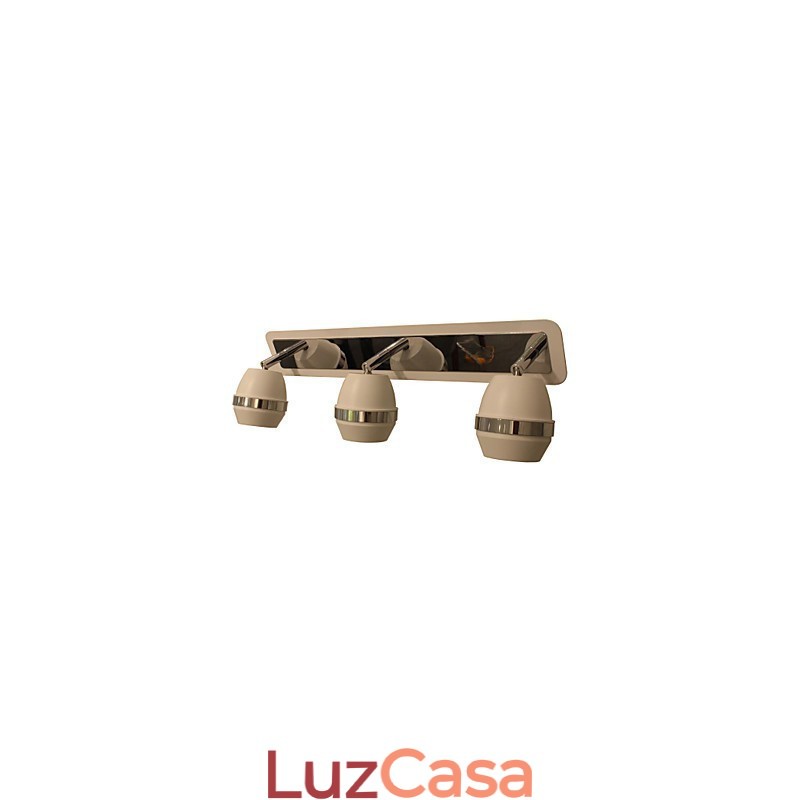 Moderno Esférico Cromado Luzes de Parede Luzes de Banheiro Com 3 Luzes