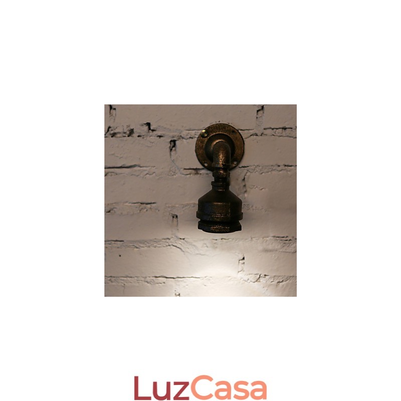 Luminária de parede estilo loft, cano de água de ferro, luminária de parede vintage industrial para iluminação interna de casa