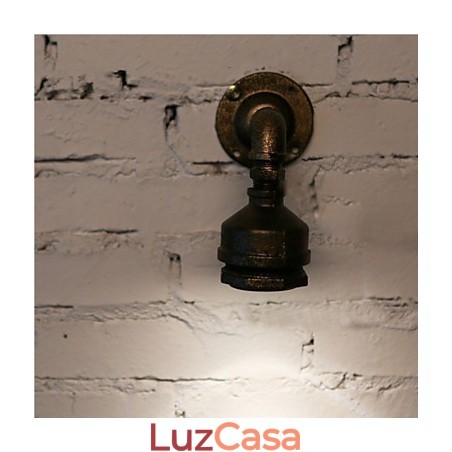 Luminária de parede estilo loft, cano de água de ferro, luminária de parede vintage industrial para iluminação interna de casa Luminária de parede estilo loft, cano de água de ferro, luminária de parede vintage industrial para iluminação interna de casa