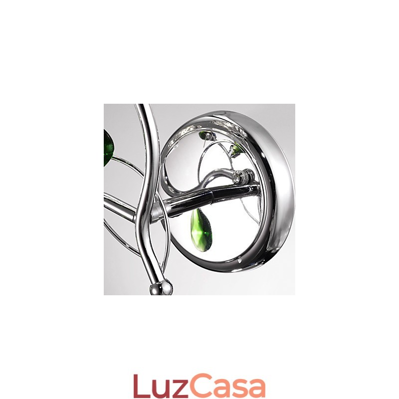 Apliques de parede Iluminação de banheiro Vela Luzes de parede Cristal Moderno Contemporâneo Metal