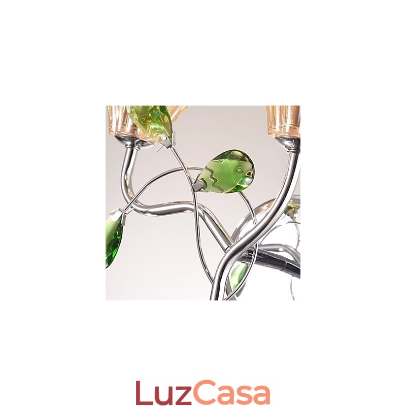 Apliques de parede Iluminação de banheiro Vela Luzes de parede Cristal Moderno Contemporâneo Metal
